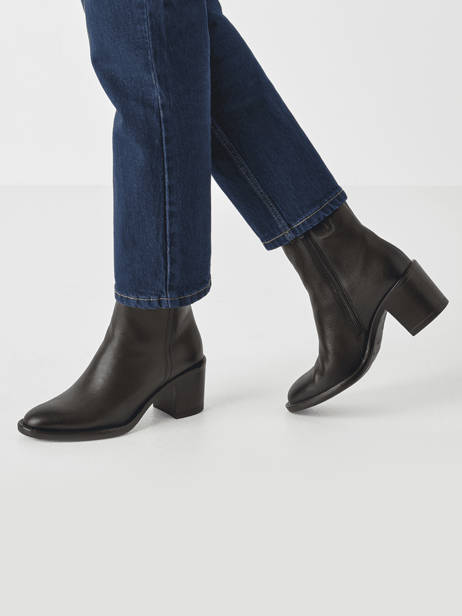 Enkellaarsjes Met Hak Uit Leder Tamaris Bruin women 45 ander zicht 1